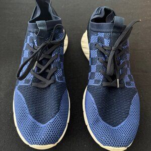 Louis Vuitton Blue Knit Fabric Fastlane Sneakers 10.5